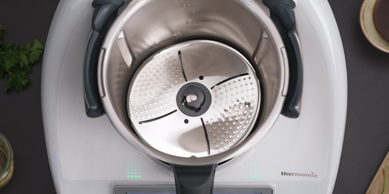 Poweka Couvre-lame éplucheur en acier inoxydable alimentaire Compatible  avec robot de cuisine Vorwerk Thermomix TM6/TM5/TM31 en destockage et  reconditionné chez DealBurn